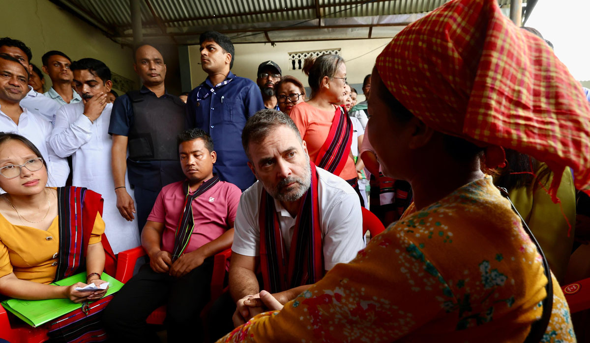 Rahul Gandhi in Manipur